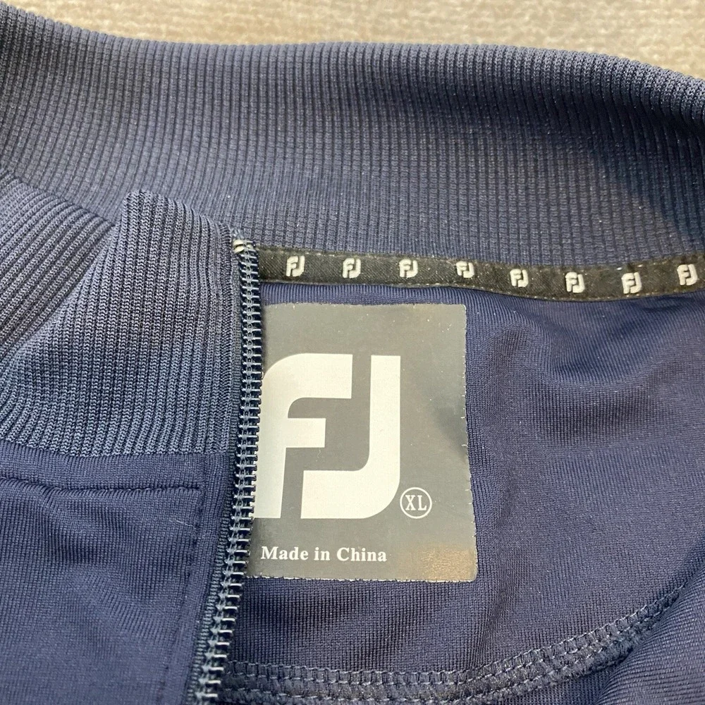 Footjoy Golf Performance Sweater Zip Mens XL Kokopelli Golf Club Stretch‎ Nylon